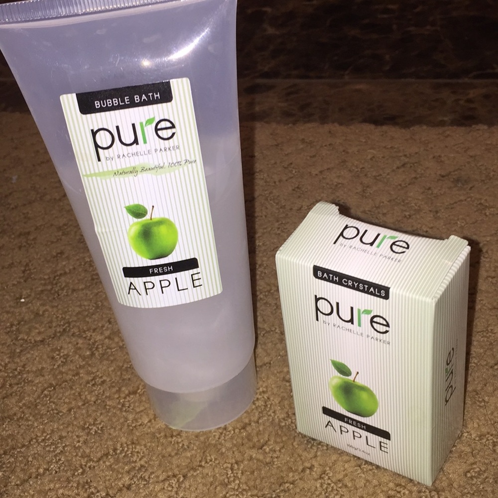 Pure apple never used bath salts and bubble bath